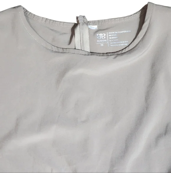 Albion Fit Going Places Midi Dress Tan Size Medium - Picture 9 of 12